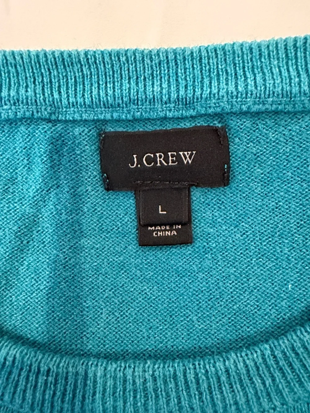 J. Crew Men’s Teal Crewneck Sweater - Bright Teal